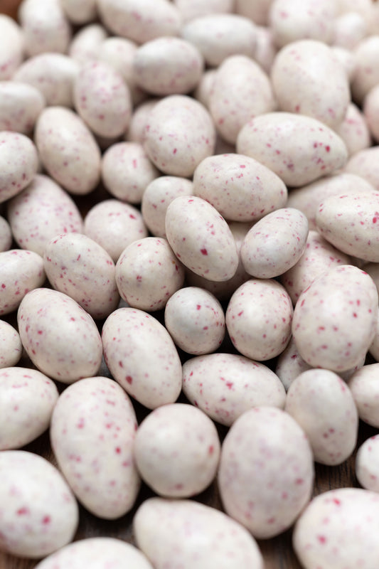 Close up of Aspen Mint Chocolate Almonds