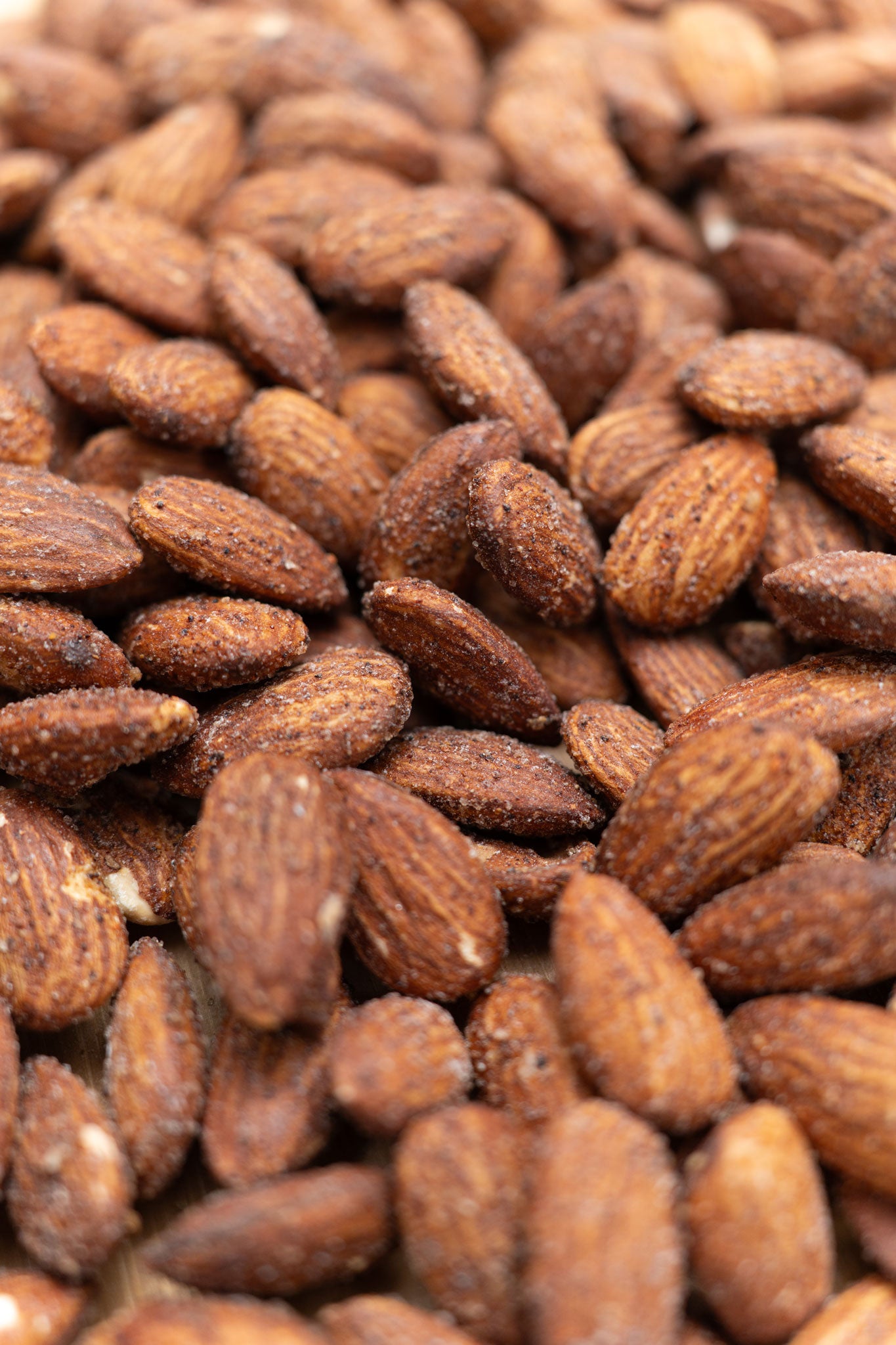 Close up of garlic almonds