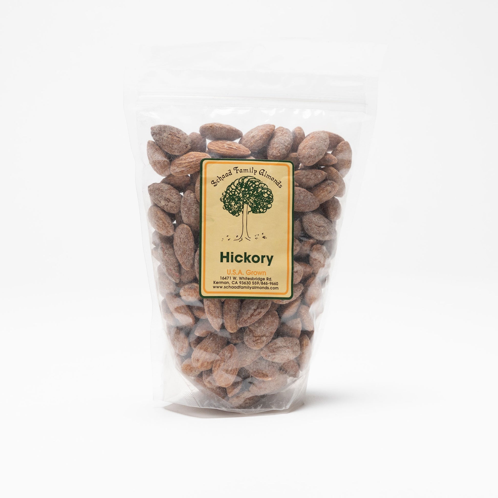 Clear bag of hickory almonds