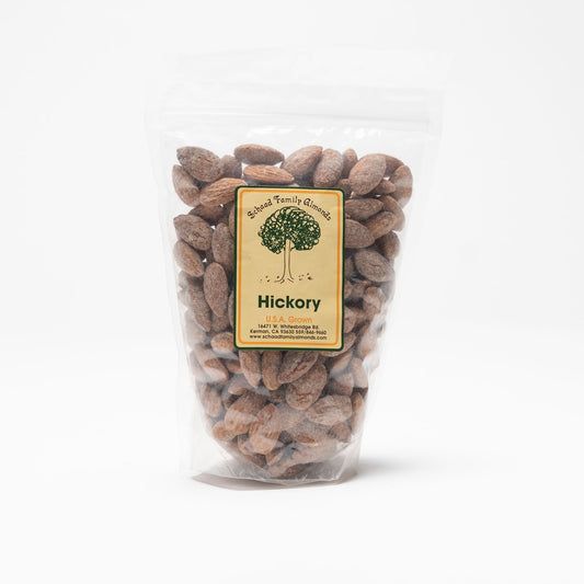 Clear bag of hickory almonds