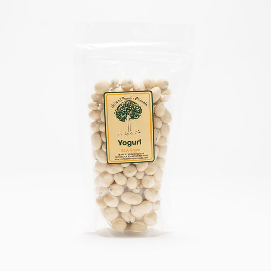 Clear bag of yogurt covered raisins