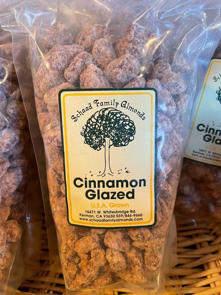 Cinnamon Glazed Almonds (12oz) Schaad Family Almonds