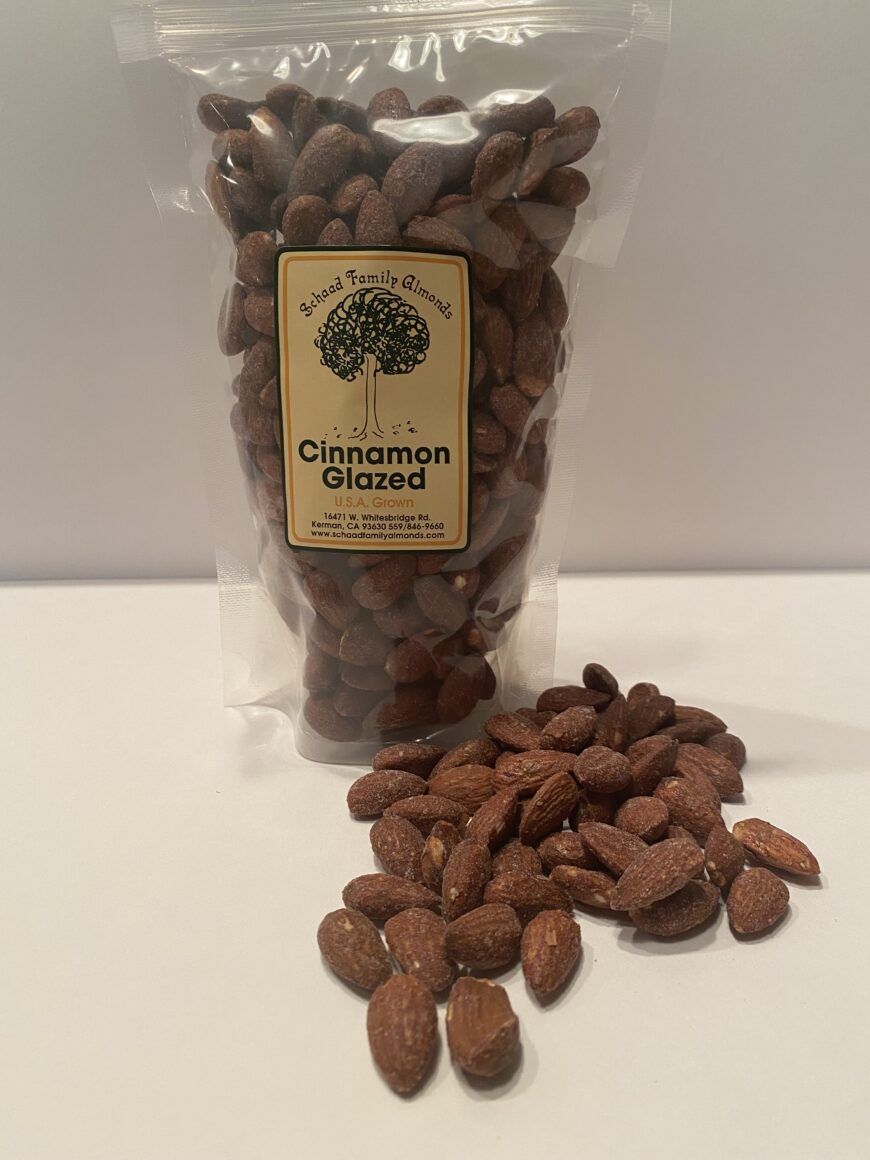 Cinnamon Glazed Almonds (12oz) Schaad Family Almonds